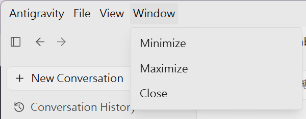 Window 選單