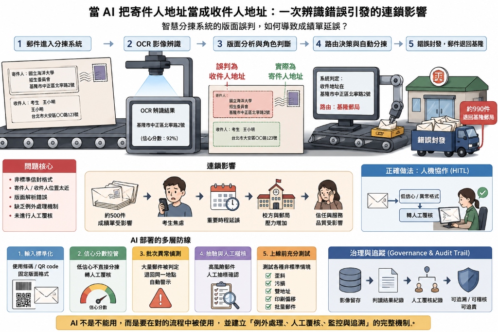 OCR 辨識錯誤與連鎖影響及防線圖